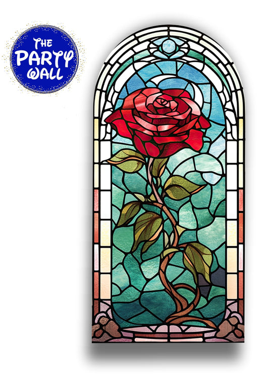 La Bella y la Bestia - Funda para mampara de punta redonda