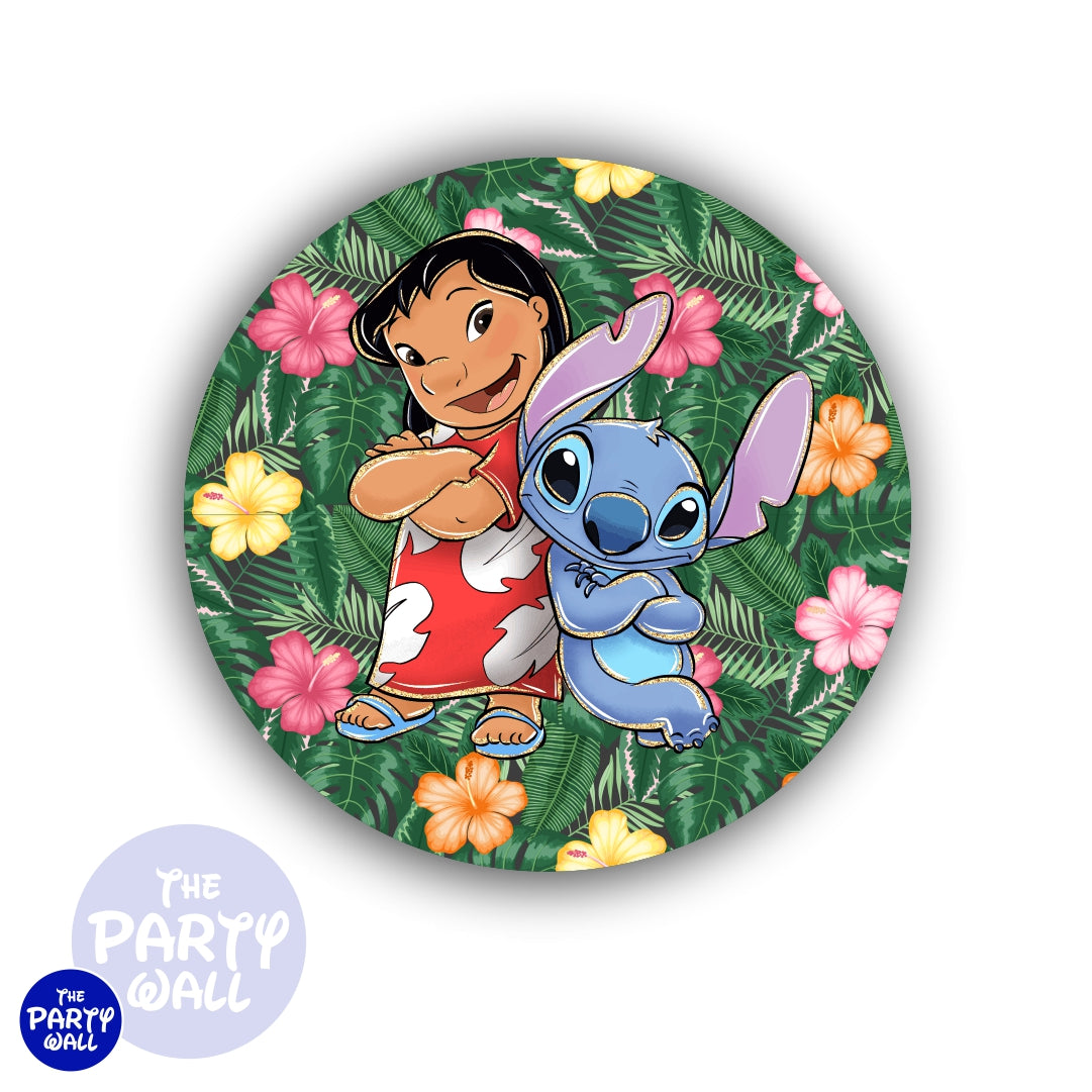 Lilo y Stitch - Funda para mampara circular