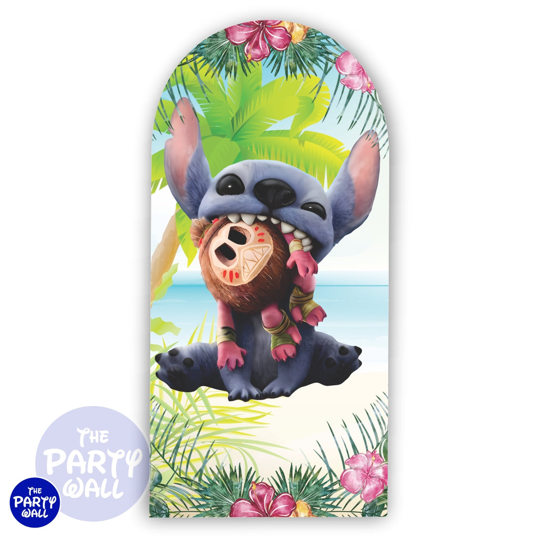 Lilo y Stitch - Funda para mampara de punta redonda