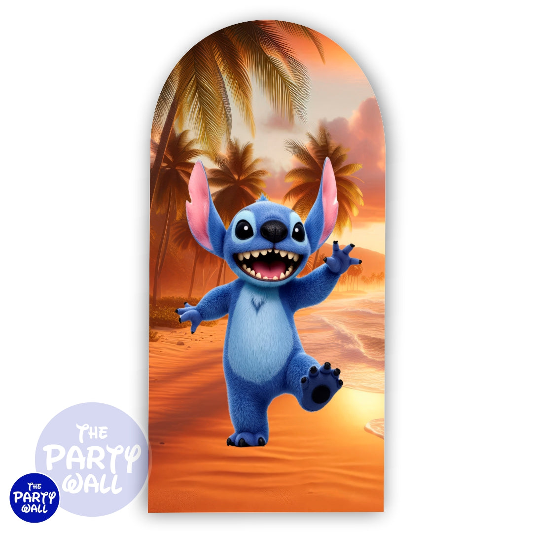 Lilo y Stitch - Funda para mampara de punta redonda