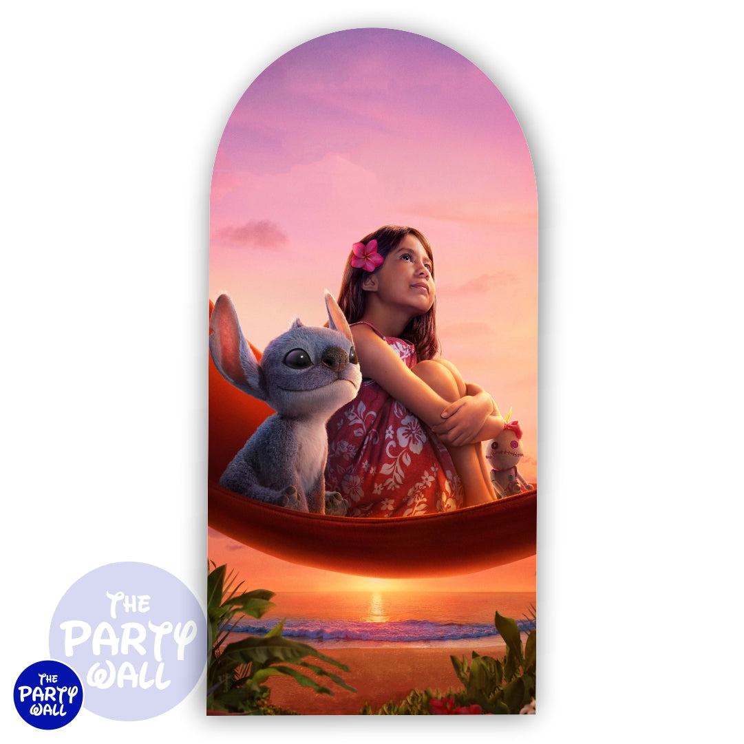 Lilo y Stitch - Funda para mampara de punta redonda
