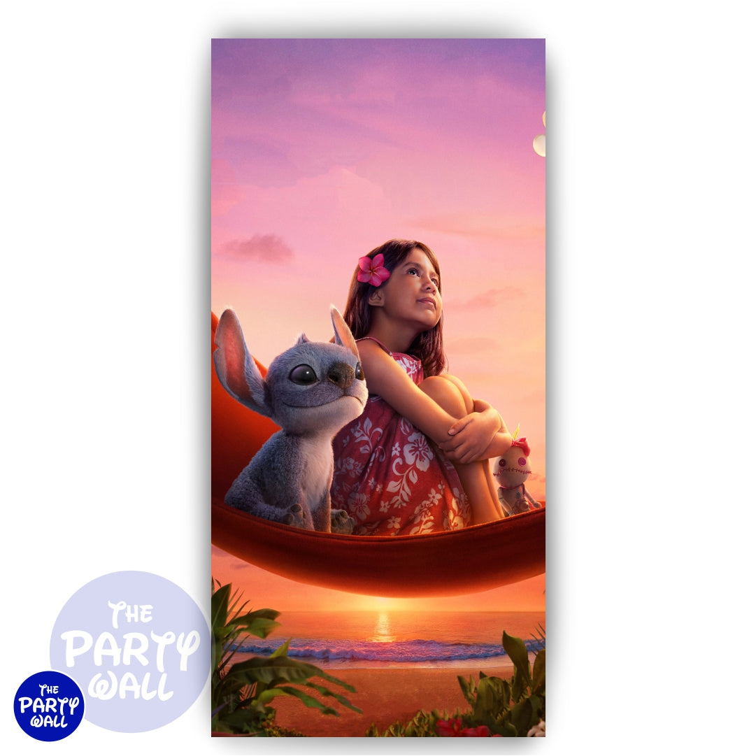 Lilo y Stitch - Funda para mampara de punta redonda