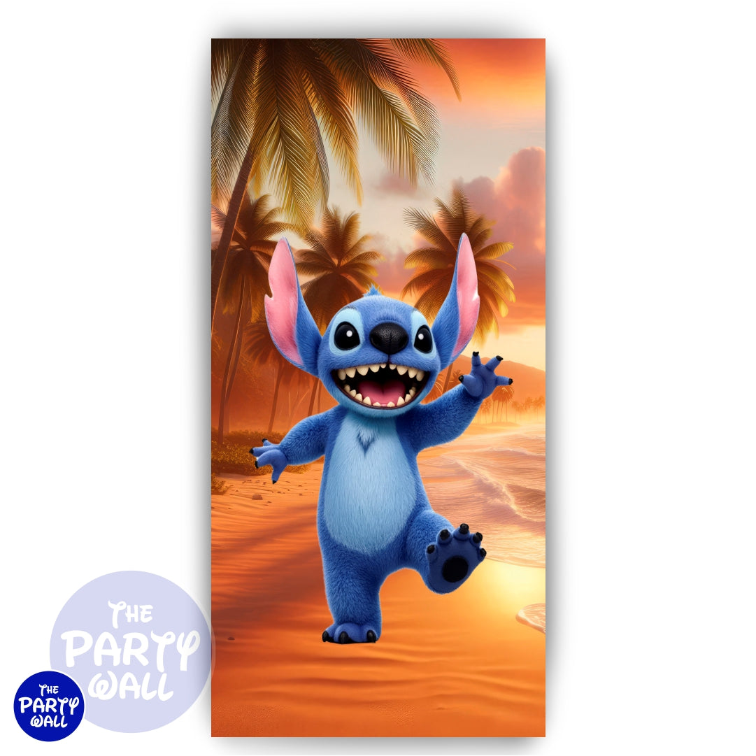 Lilo y Stitch - Funda para mampara de punta redonda