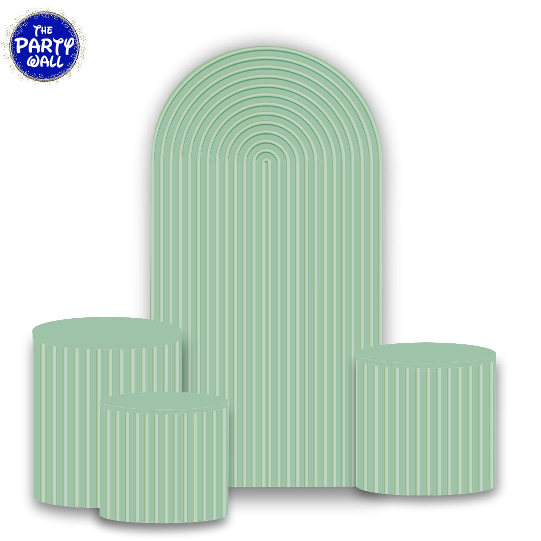 Ondas - Fundas para set de mampara de punta redonda