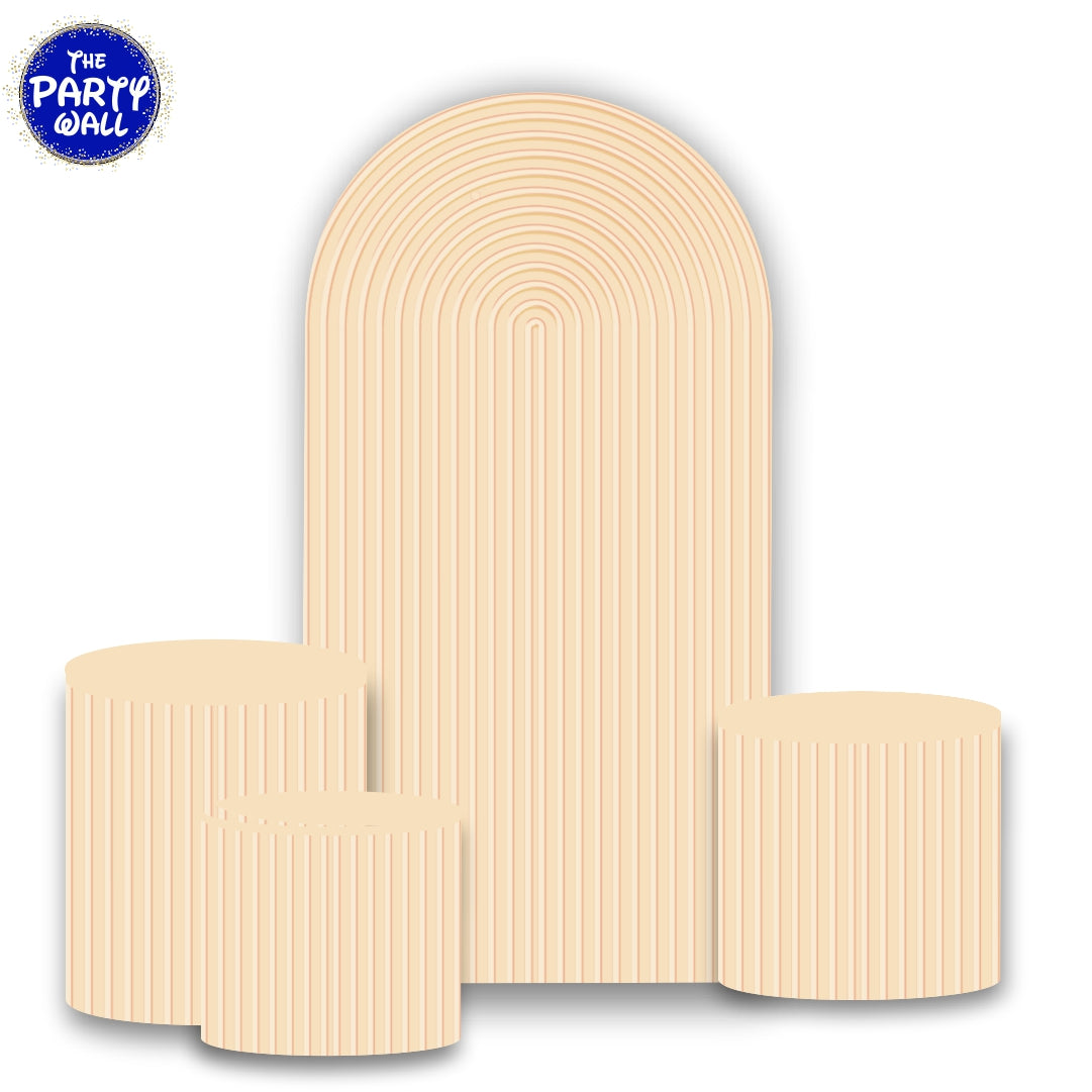 Ondas - Fundas para set de mampara de punta redonda