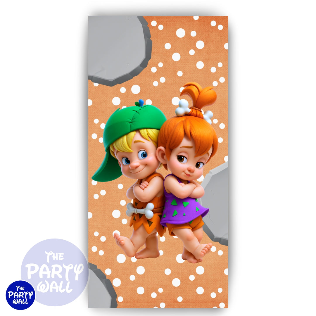 Los Picapiedra - Funda para mampara de punta redonda