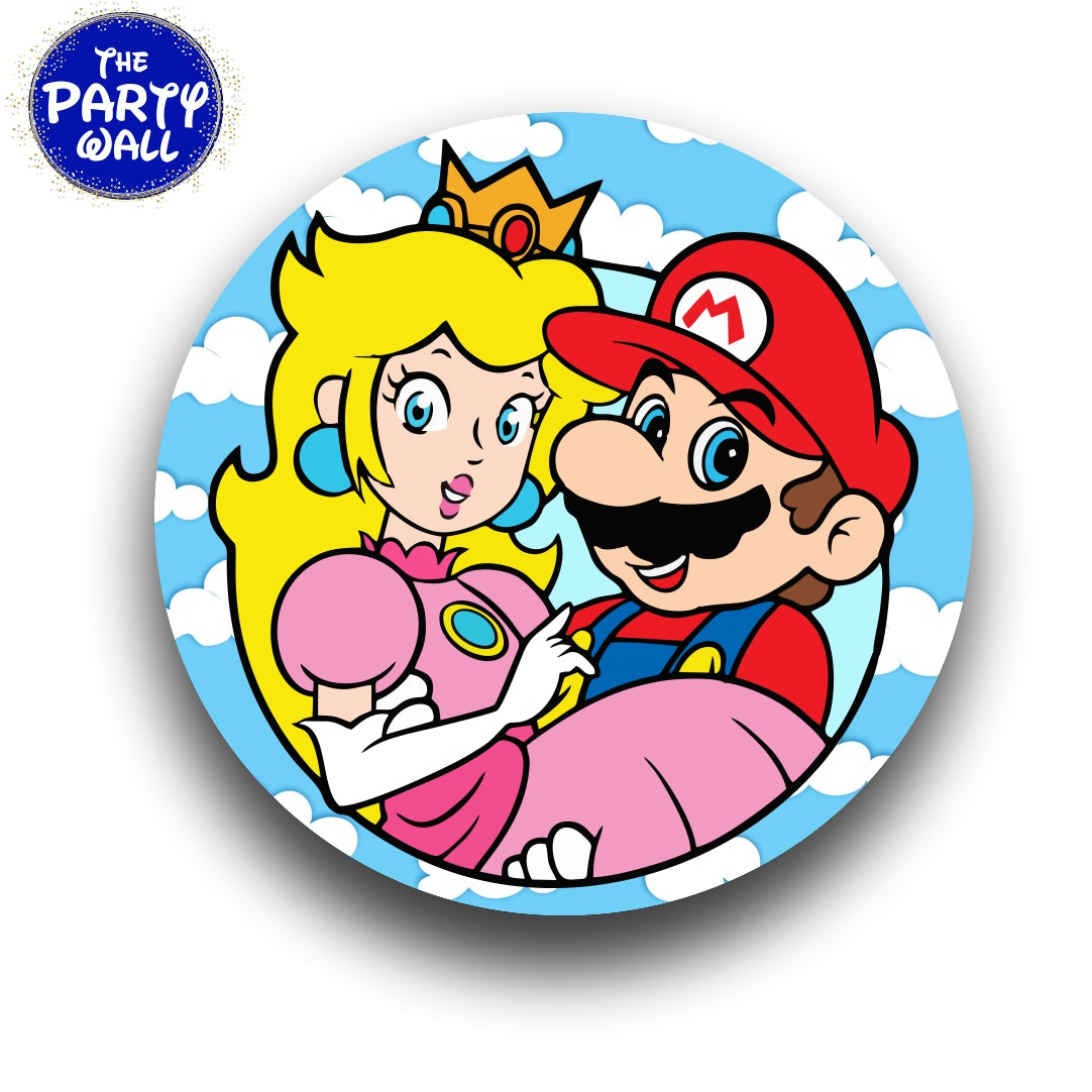 Super Mario - Funda para mampara circular