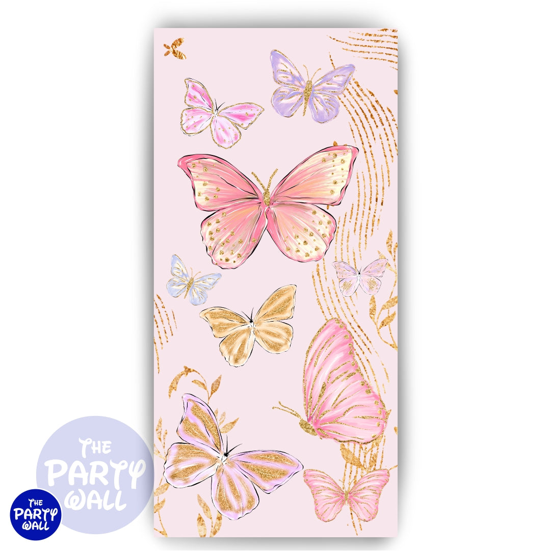 Mariposas - Funda para mampara de punta redonda