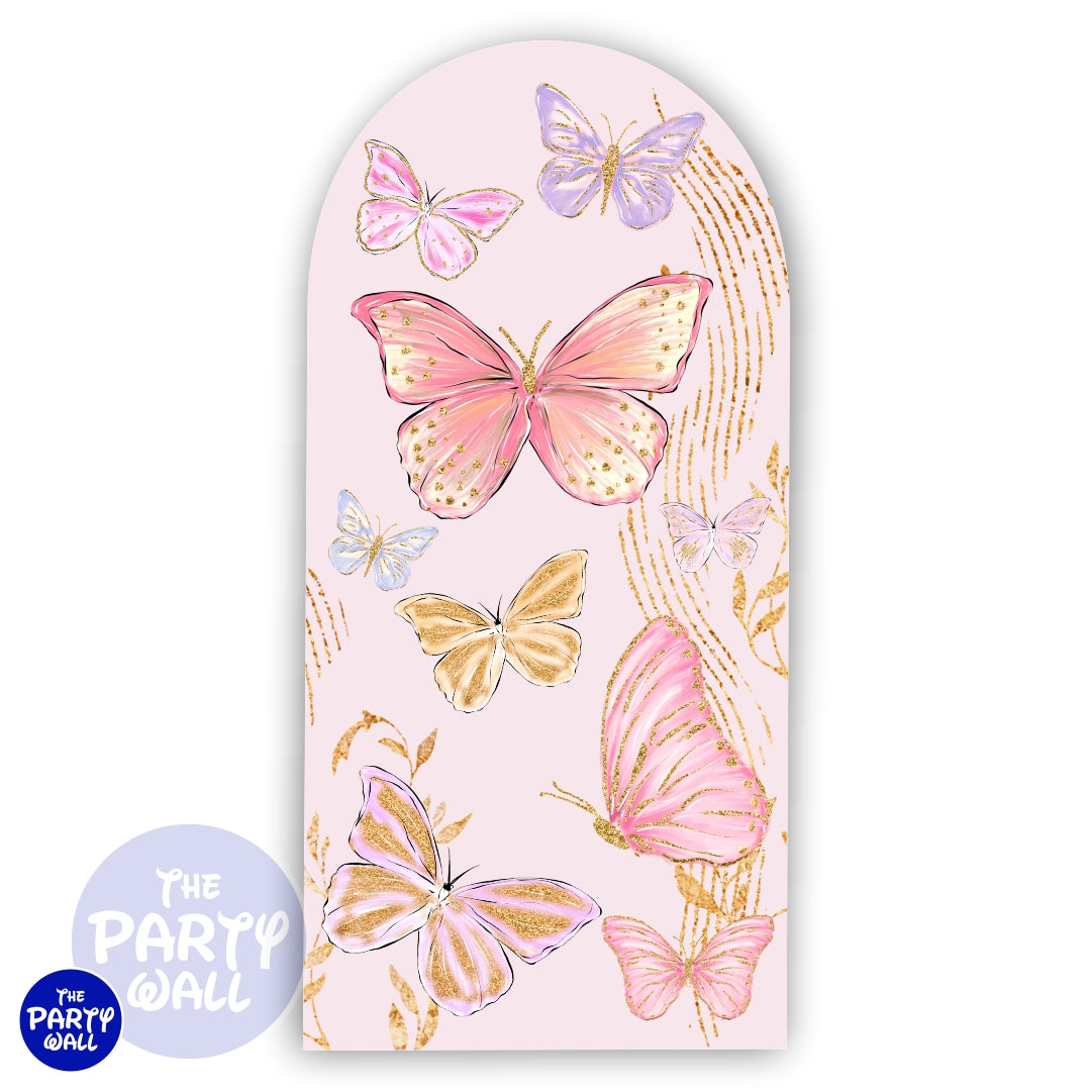 Mariposas - Funda para mampara de punta redonda