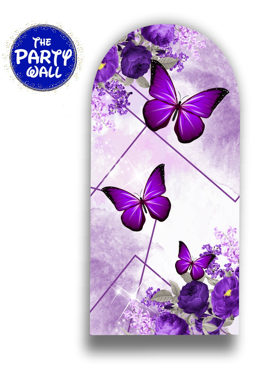Mariposas - Funda para mampara de punta redonda