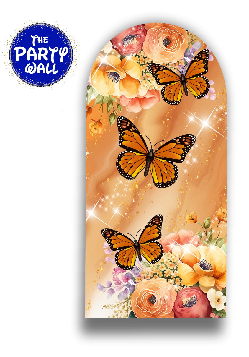 Mariposas - Funda para mampara de punta redonda