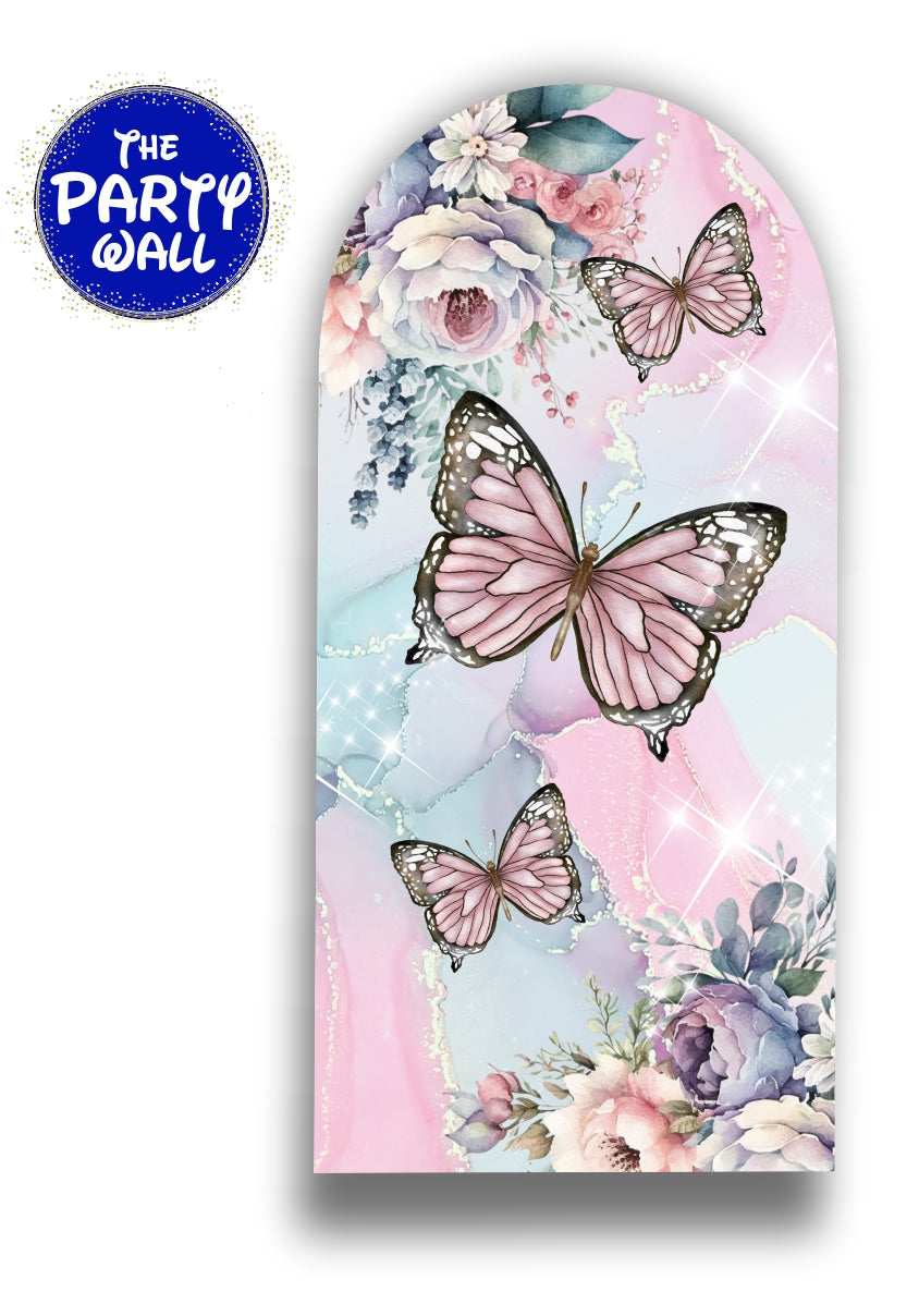 Mariposas - Funda para mampara de punta redonda