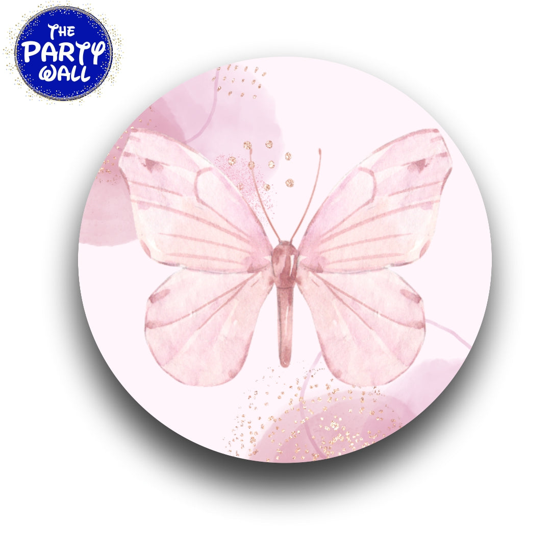 Mariposas - Funda para mampara circular