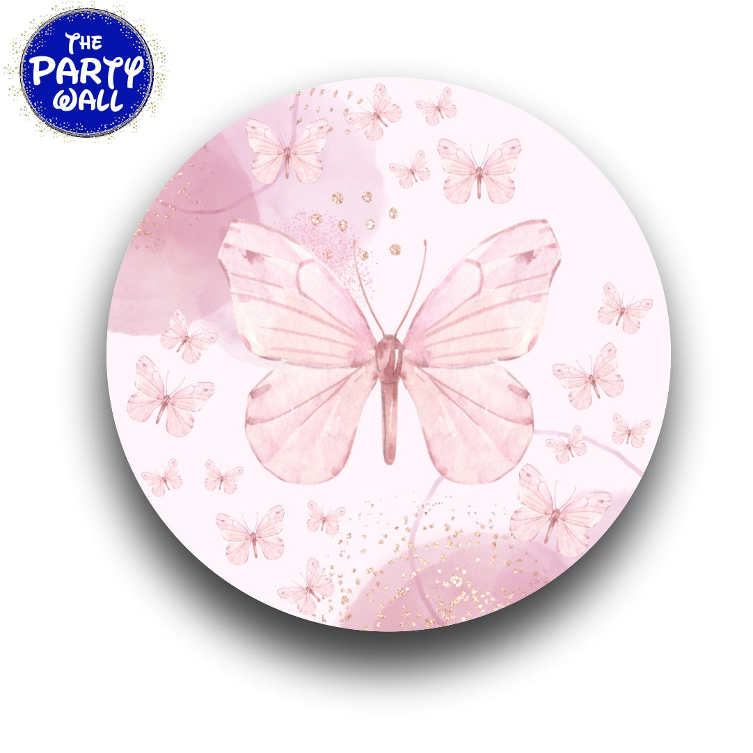 Mariposas - Funda para mampara circular