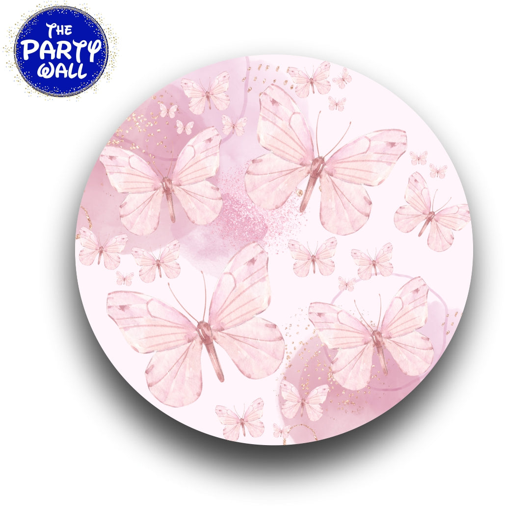 Mariposas - Funda para mampara circular