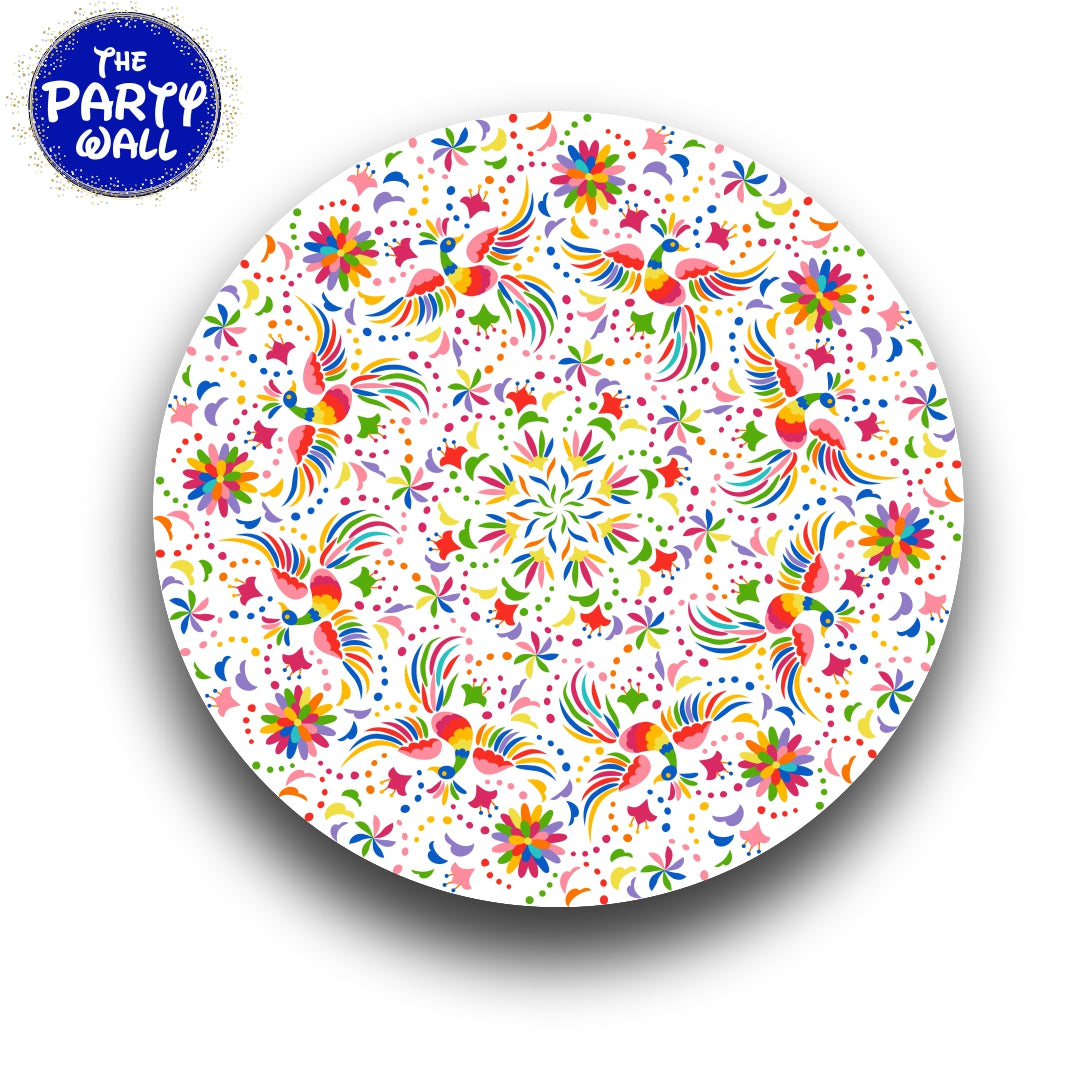 Mexicana - Funda para mampara circular