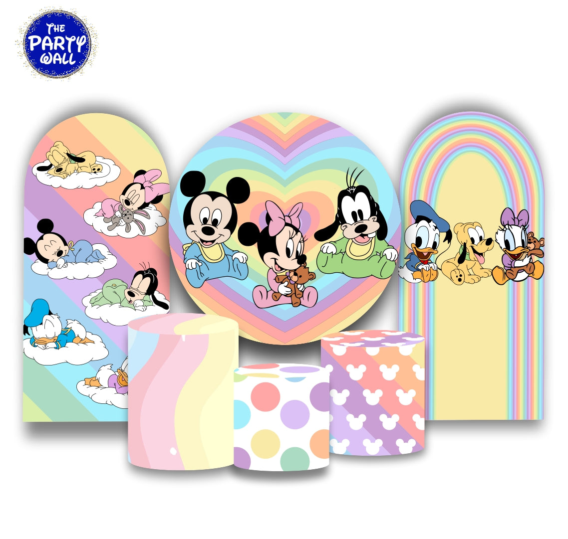 Mickey Mouse - Fundas para set + 2 complementos