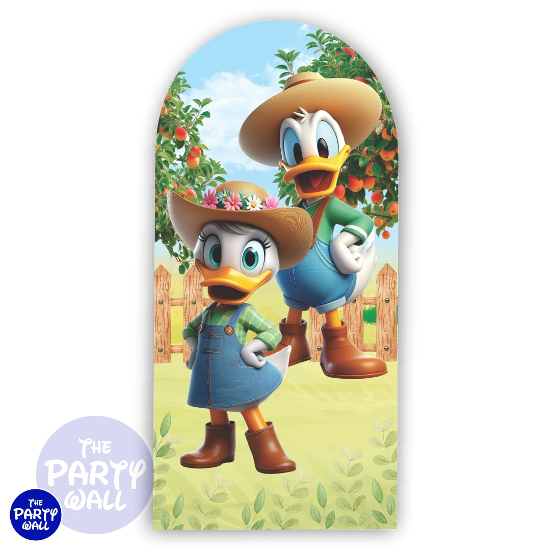 Mickey Mouse Granja - Funda para mampara de punta redonda