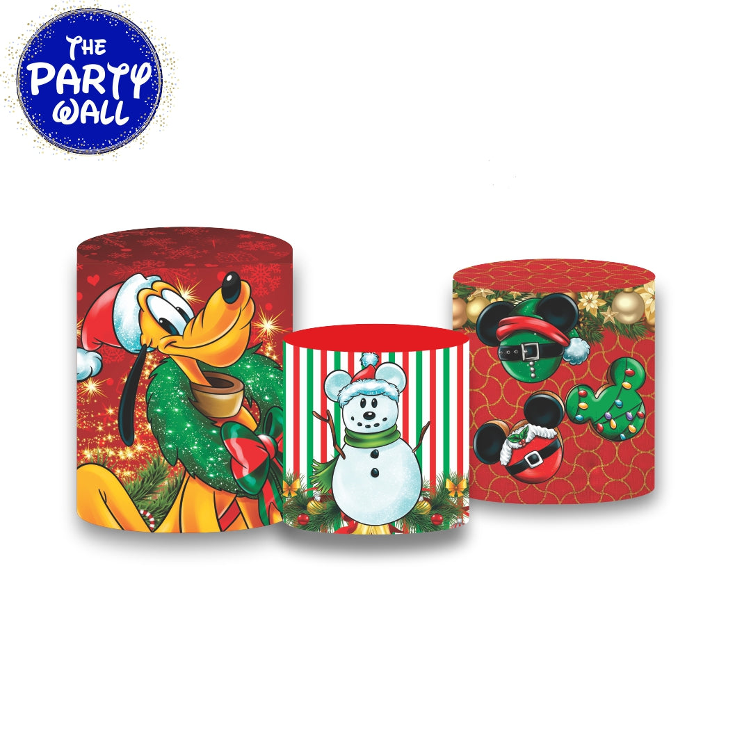 Mickey Mouse Navidad - Fundas para cilindros