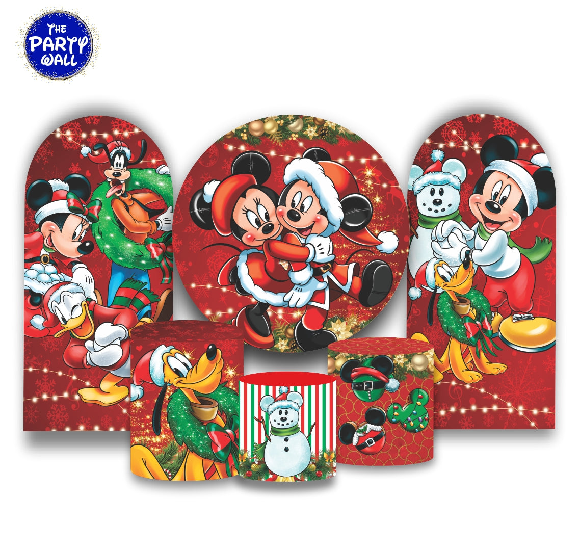 Mickey Mouse Navidad - Fundas para set + 2 complementos