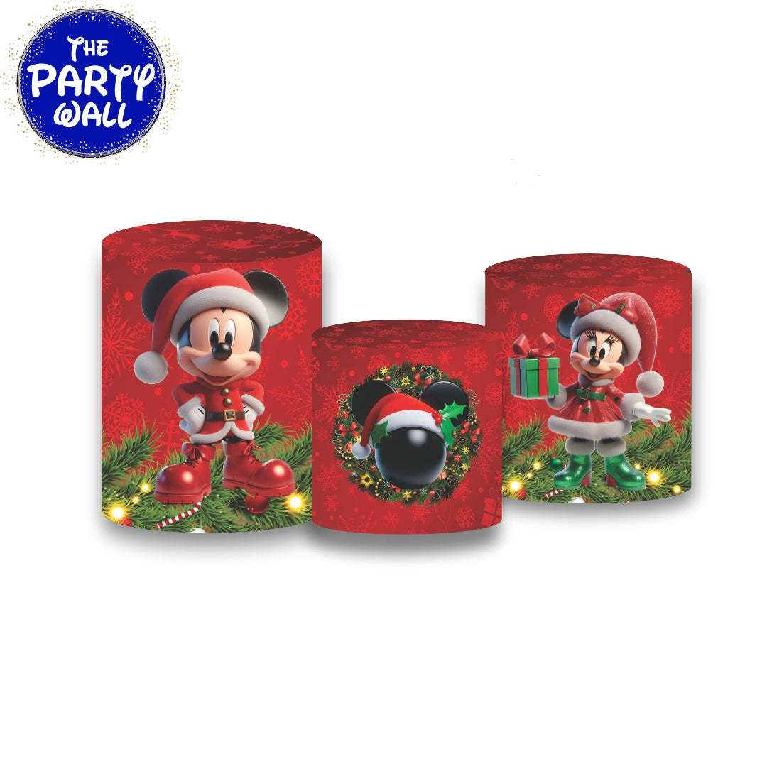 Mickey Mouse Navidad - Fundas para cilindros