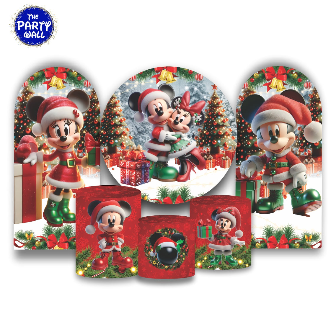 Mickey Mouse Navidad - Fundas para set + 2 complementos