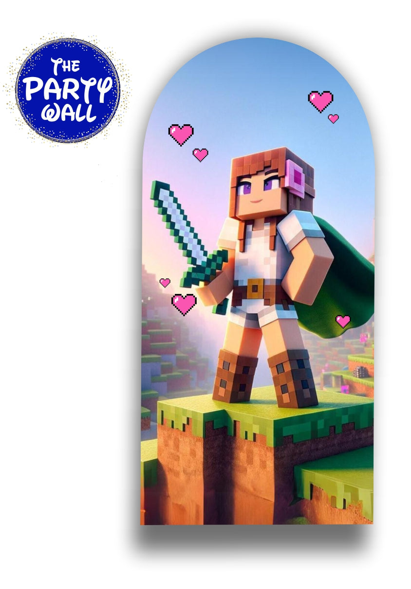 Minecraft - Funda para mampara de punta redonda