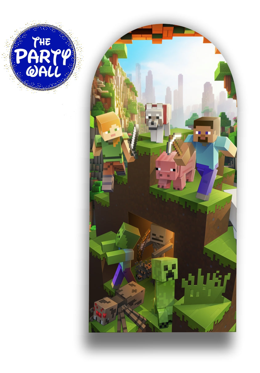 Minecraft - Funda para mampara de punta redonda