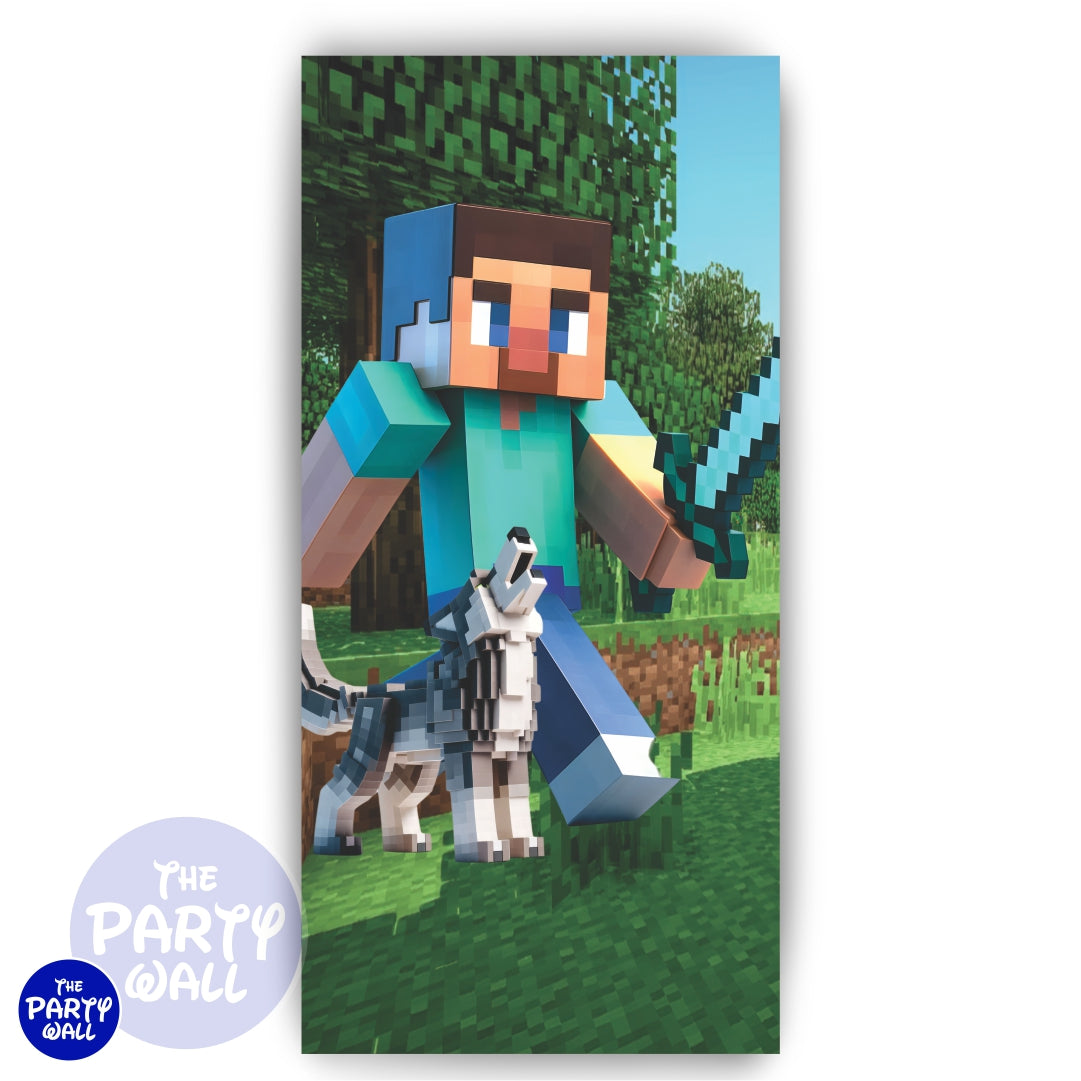 Minecraft - Funda para mampara de punta redonda