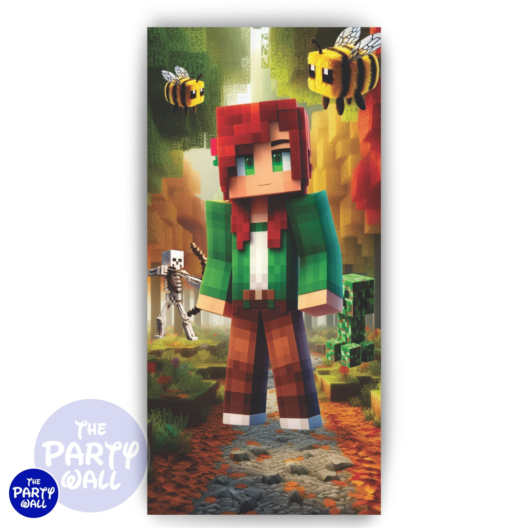 Minecraft - Funda para mampara de punta redonda