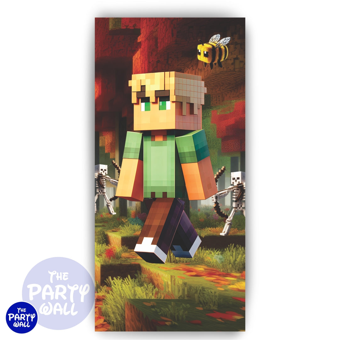 Minecraft - Funda para mampara de punta redonda