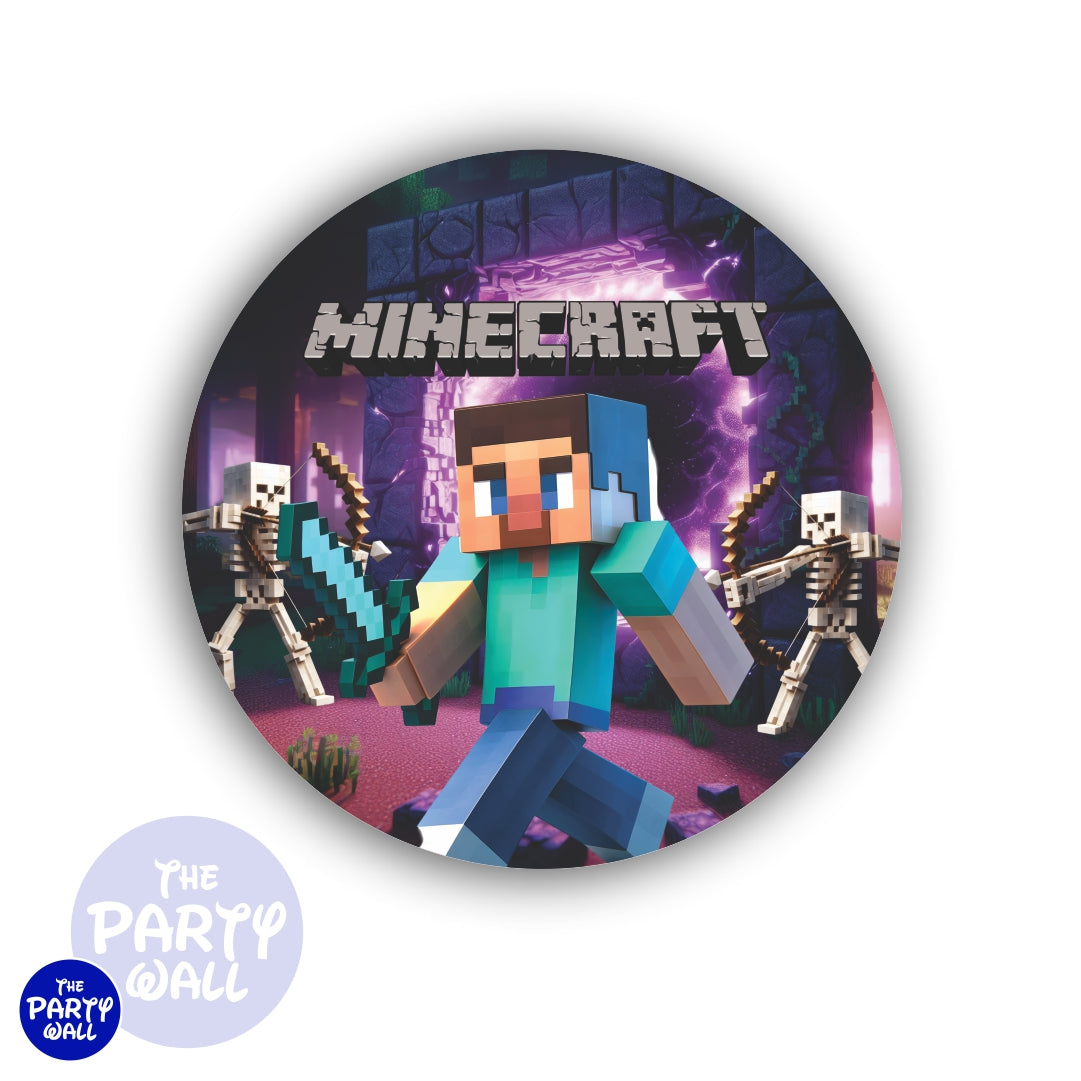 Minecraft - Funda para mampara circular