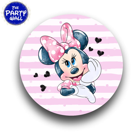 Minnie Mouse - Funda para mampara circular