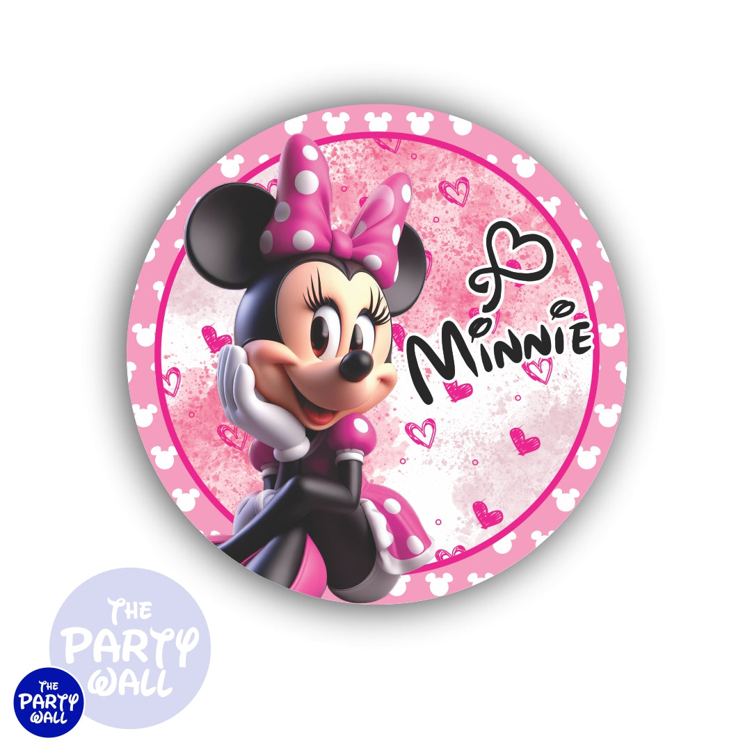 Minnie Mouse - Funda para mampara circular