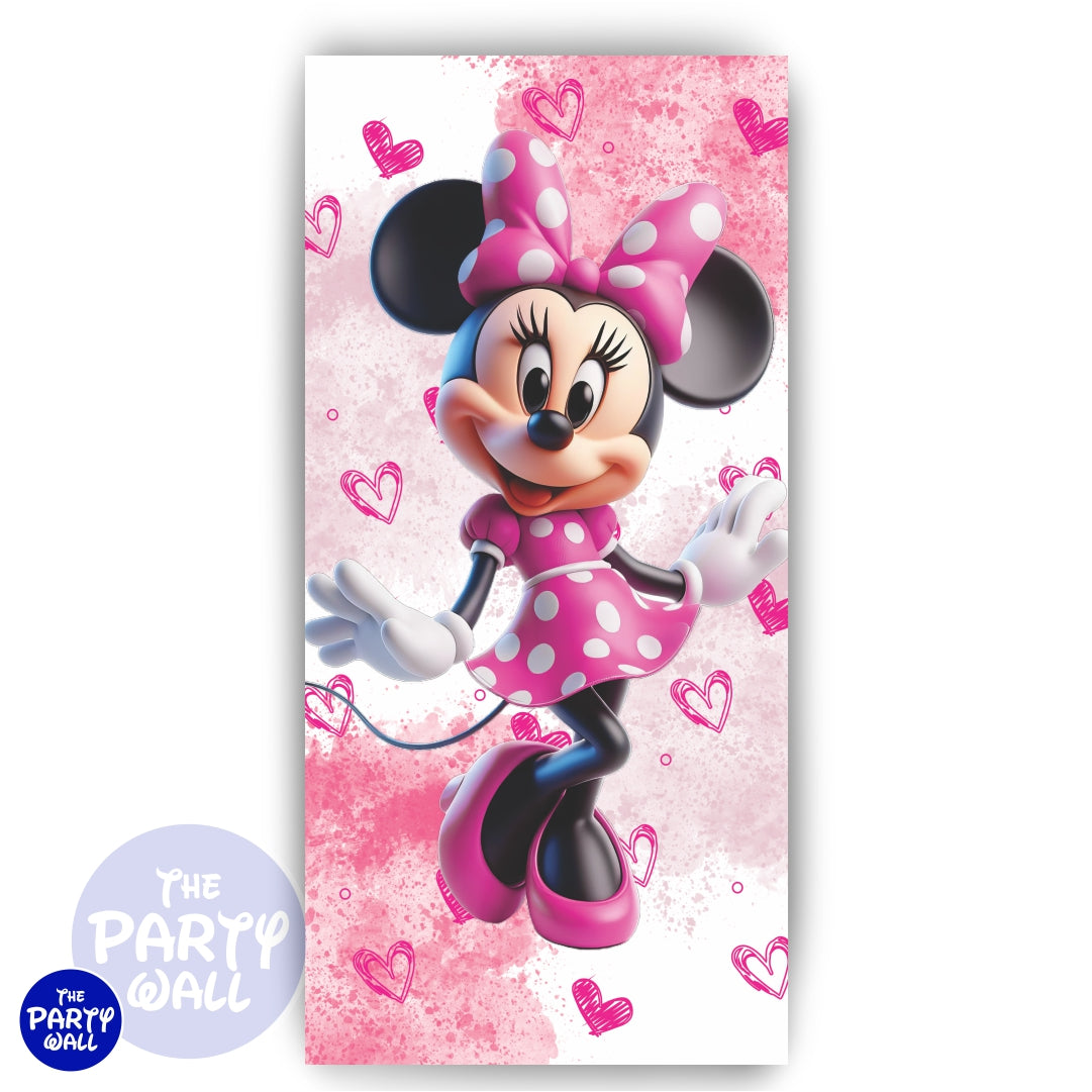Minnie Mouse - Funda para mampara de punta redonda