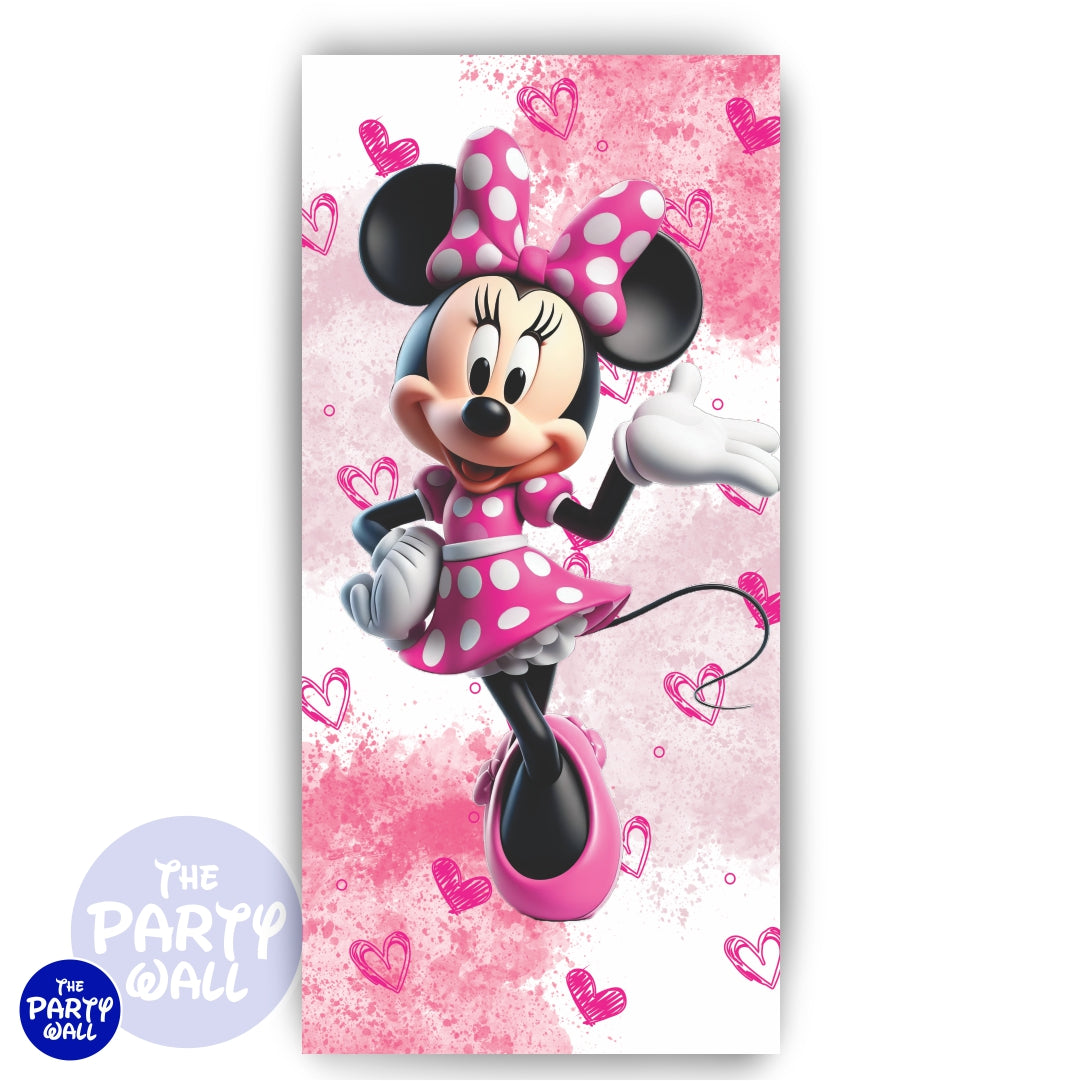 Minnie Mouse - Funda para mampara de punta redonda