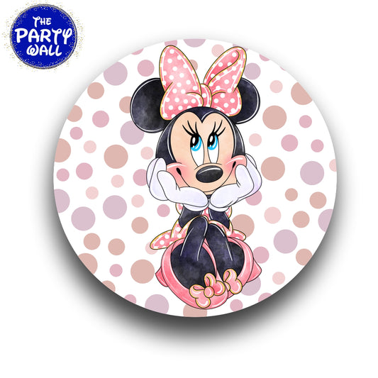 Minnie Mouse - Funda para mampara circular