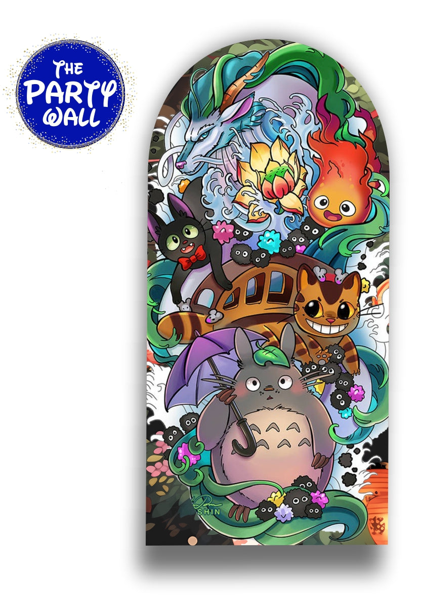 Mi Vecino Totoro - Funda para mampara de punta redonda