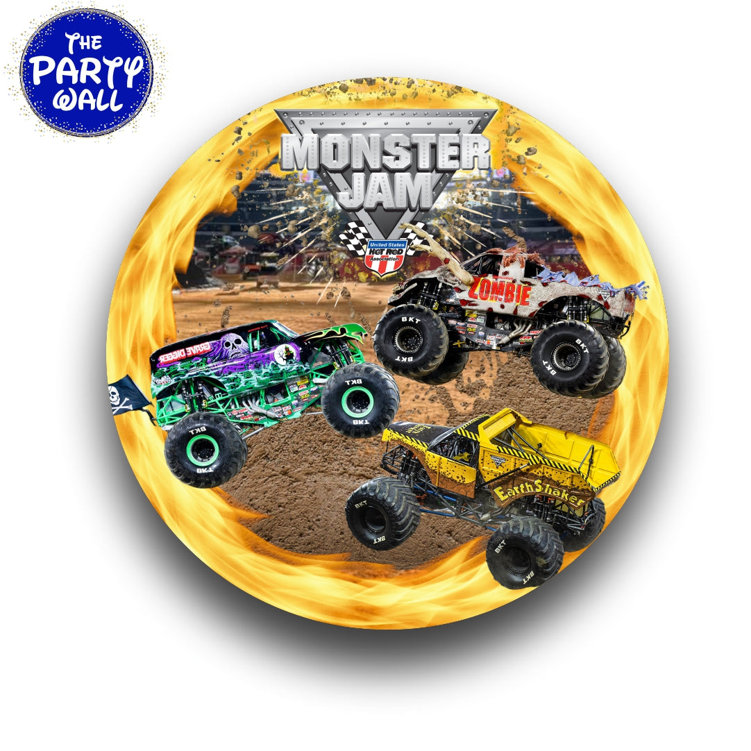 Monster Jam - Funda para mampara circular