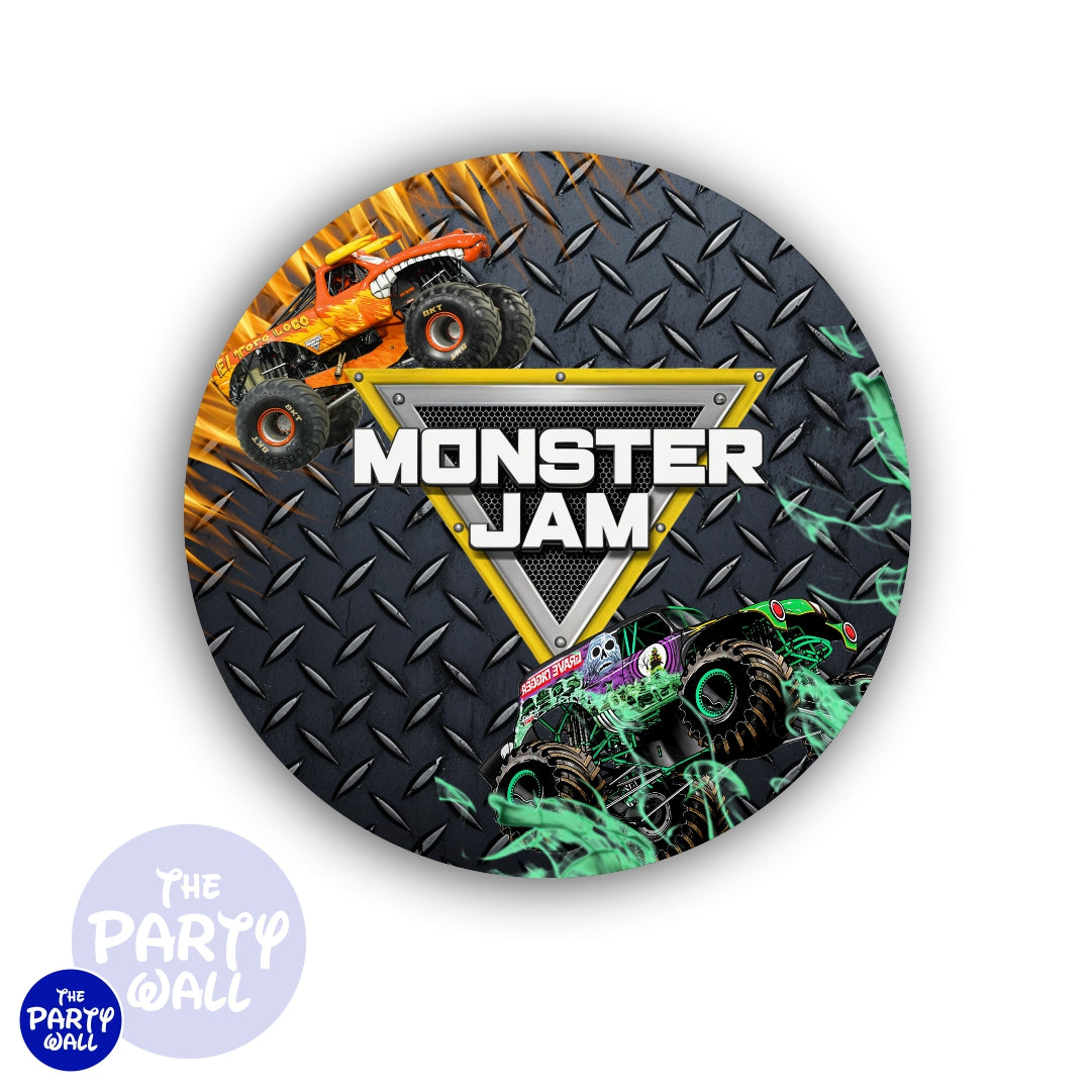 Monster Jam - Funda para mampara circular