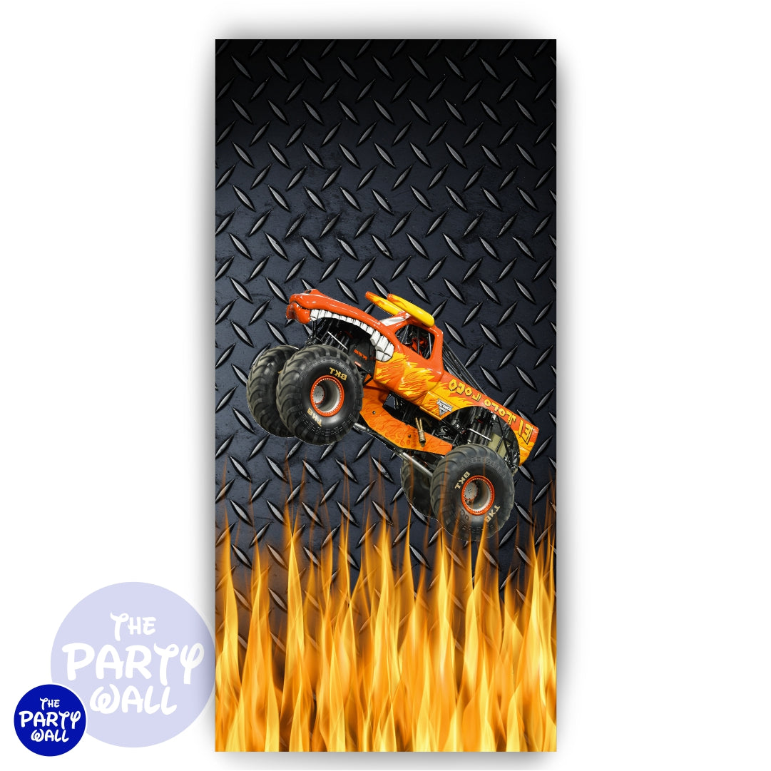 Monster Jam - Funda para mampara de punta redonda