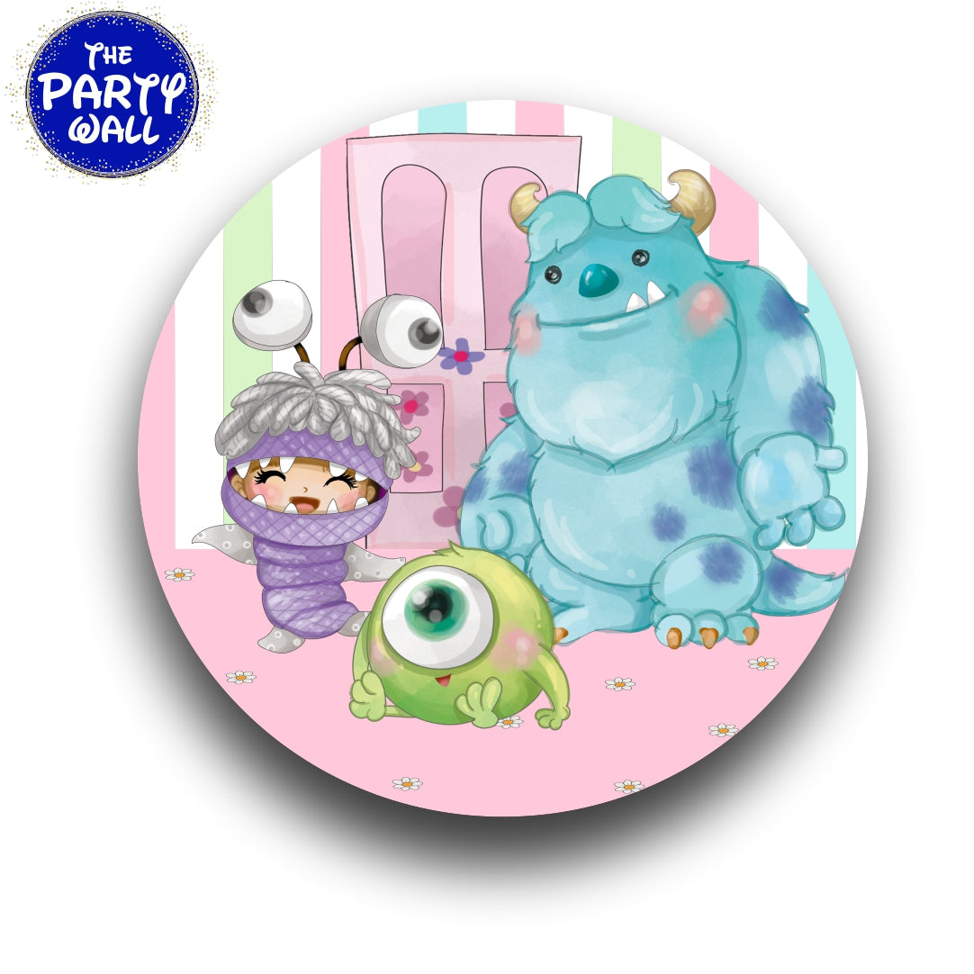 Monsters Inc - Funda para mampara circular