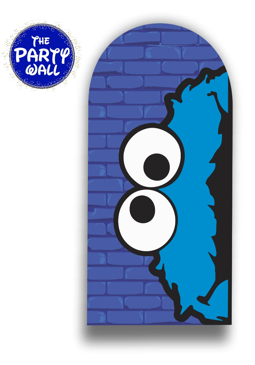 Monstruo Come Galleta - Funda para mampara de punta redonda
