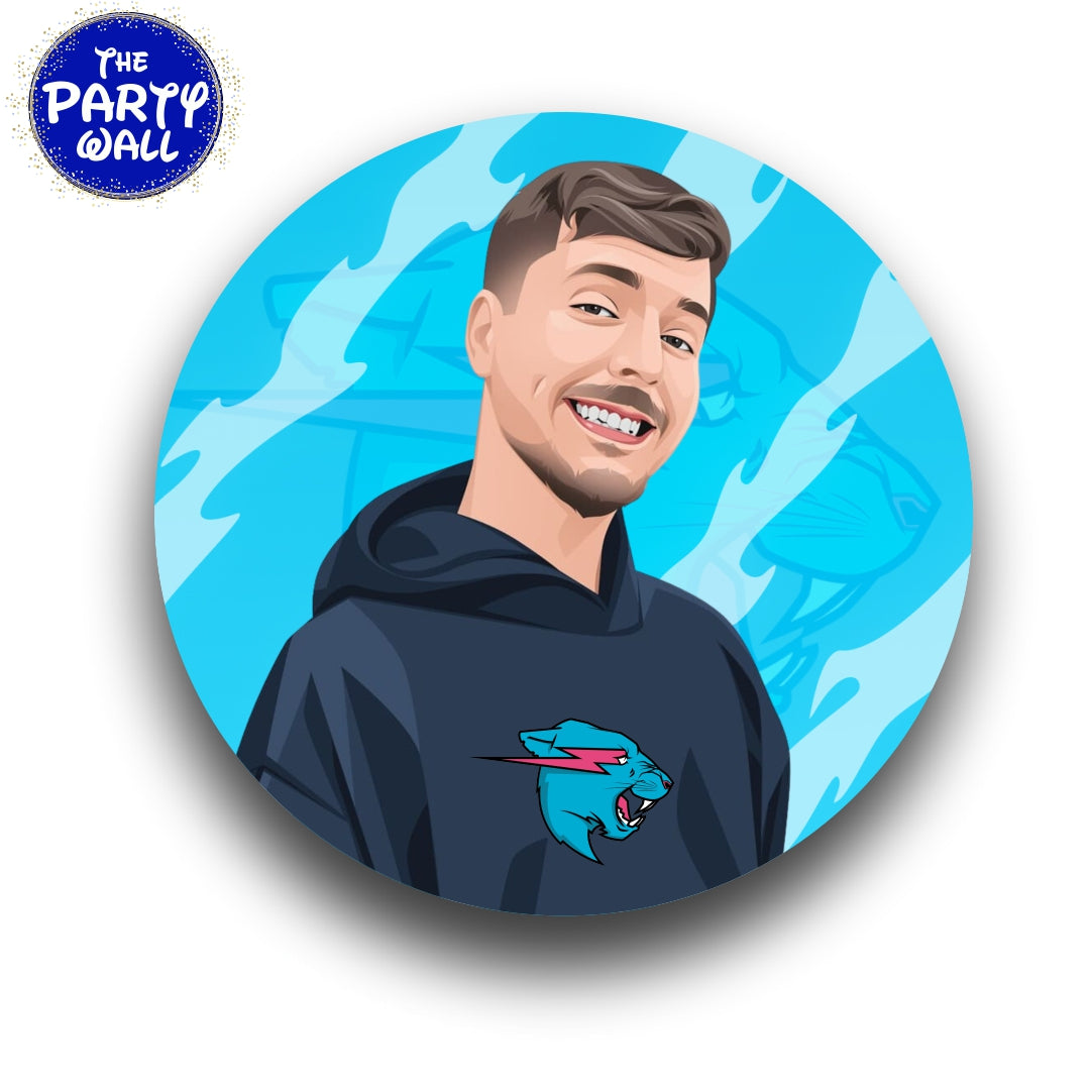 Mr Beast - Funda para mampara circular
