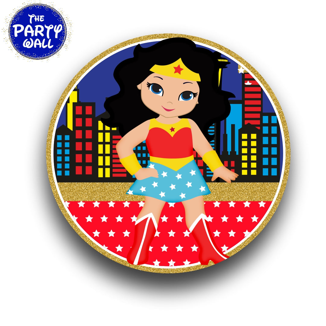 Mujer Maravilla - Funda para mampara circular
