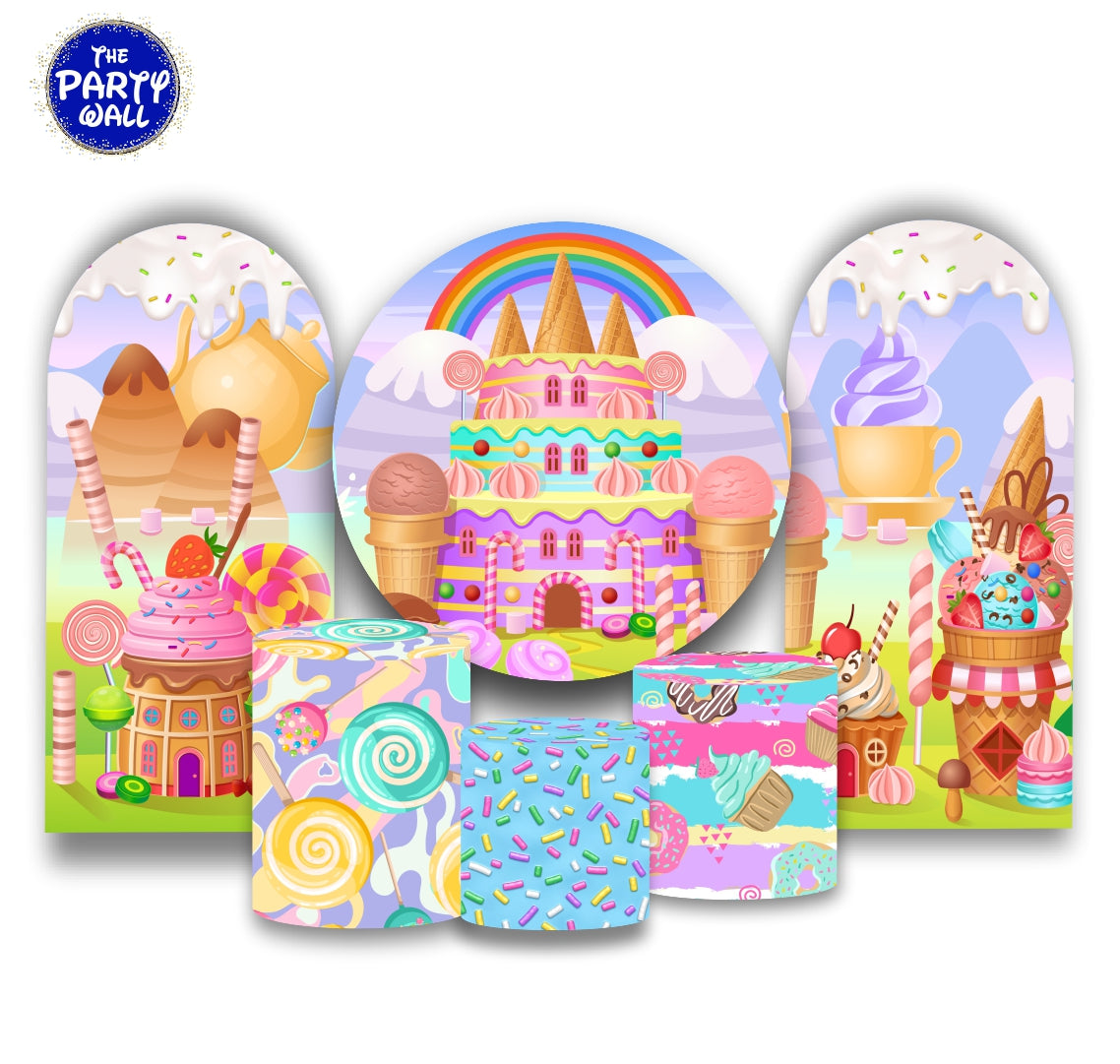 Mundo de Caramelo - Fundas para set + 2 complementos