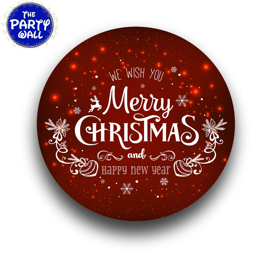 Navidad - Funda para mampara circular
