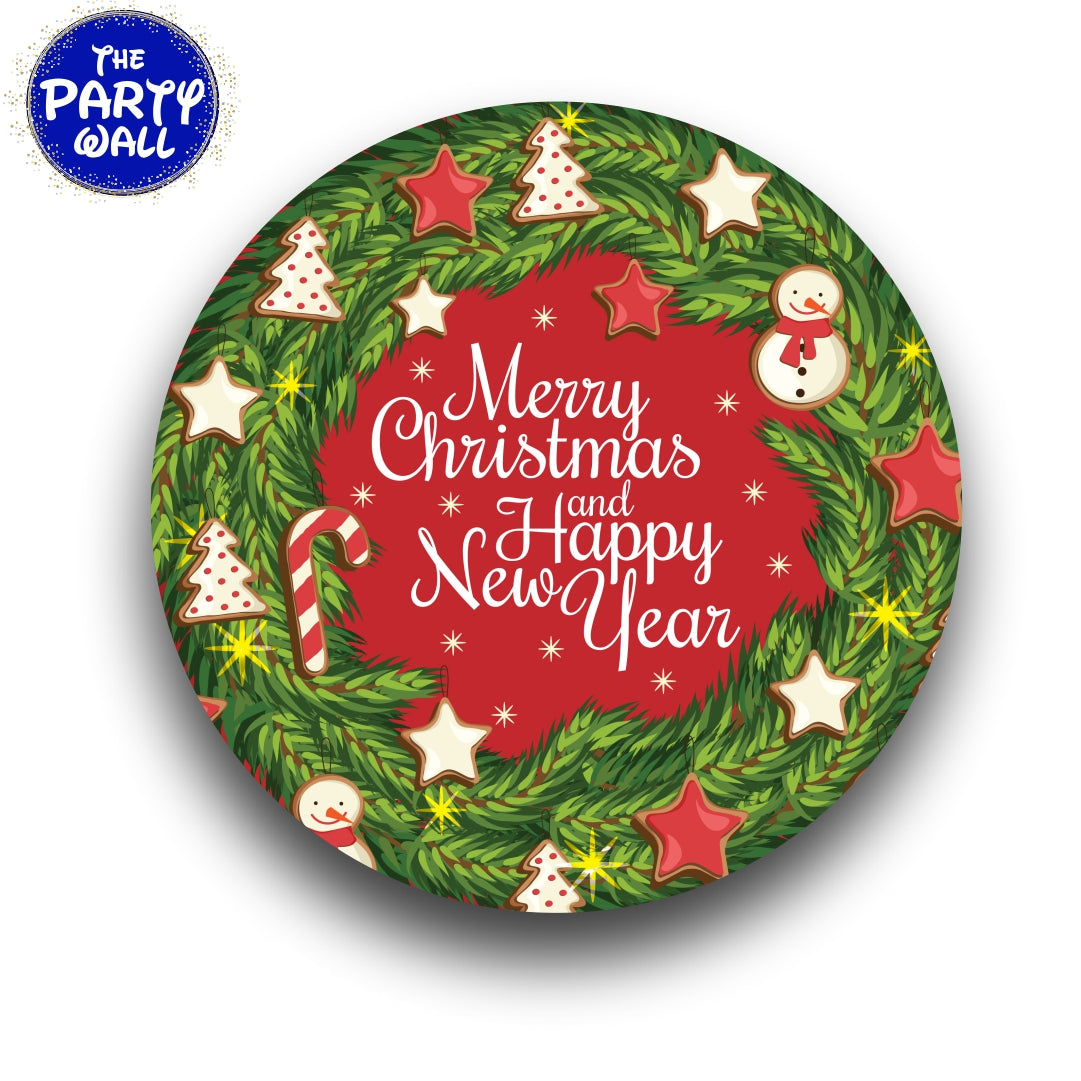 Navidad - Funda para mampara circular