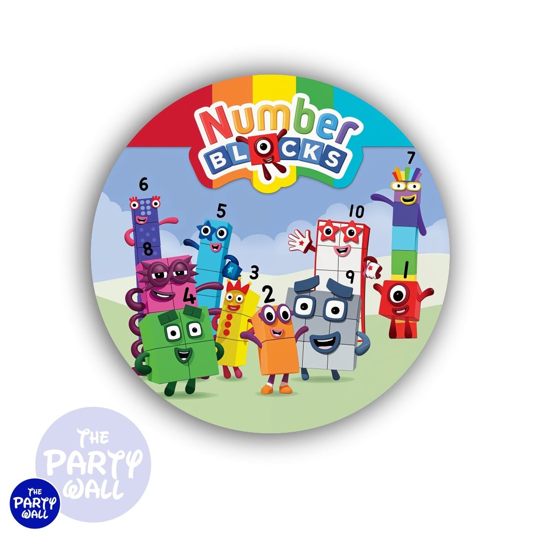 Number Blocks - Funda para mampara circular