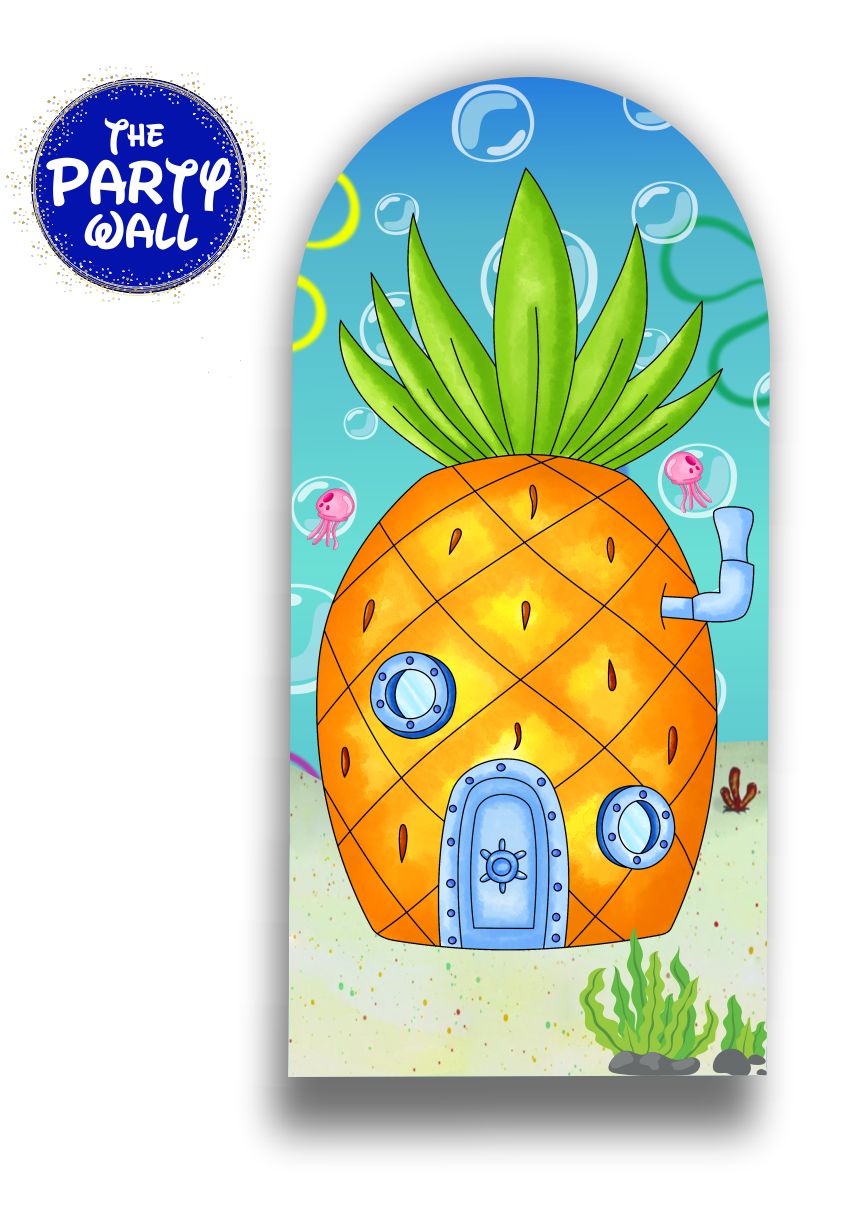 Bob Esponja - Funda para mampara de punta redonda